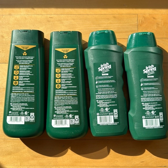 4 Irish Spring 5 in 1 Shampoo Conditioner Body Face, two 18 oz two 20oz - Picture 2 of 2